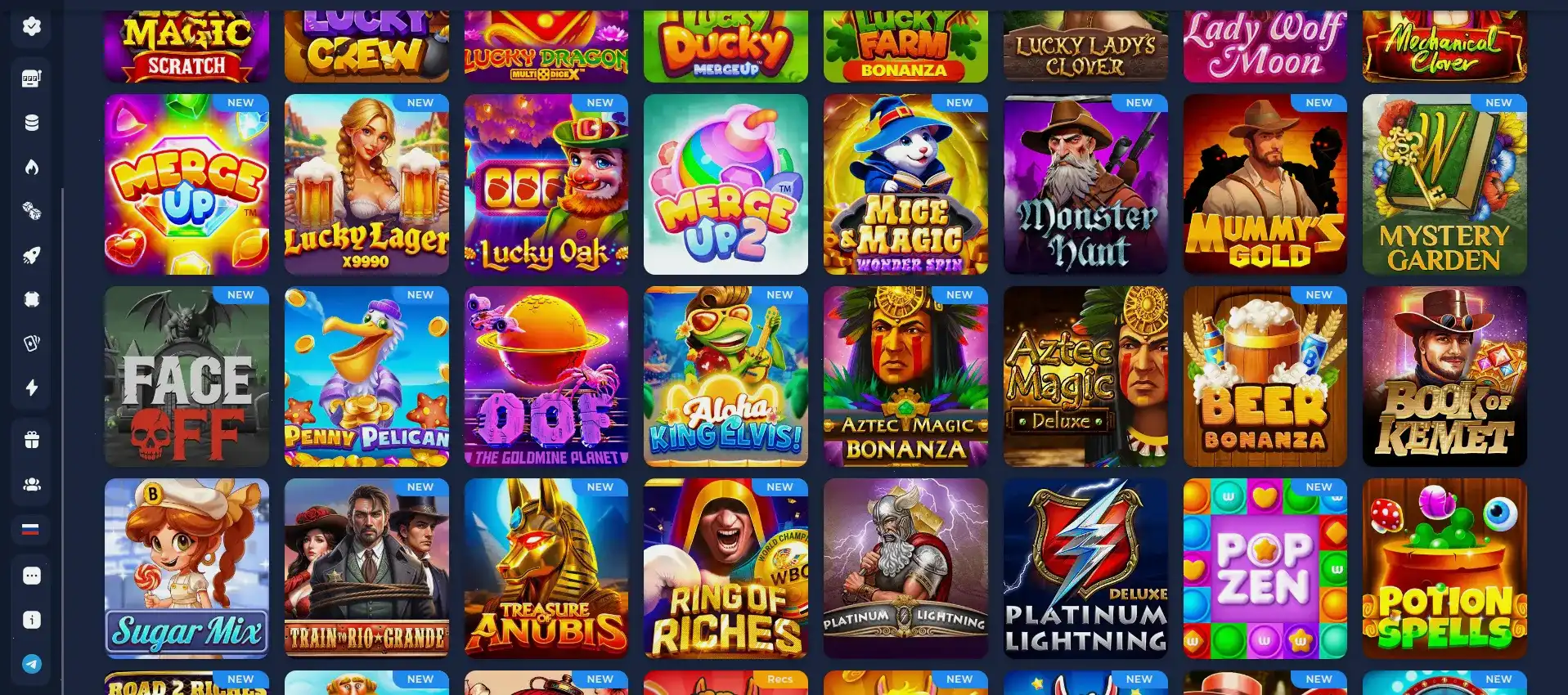 Бонусы New Retro casino